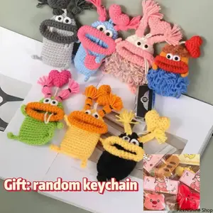 Handmade Crochet Ugly Cute Key Cover, Universal Yarn Key Case Protector, Funny Handcrafted Key Sleeve For Car And Daily Keys, Cute Creative Gift For Men Women tiktokshopspringglowup