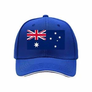 Australia national flag high quality textile Hip-hop Hat Outdoor Adjustable Casual Hat Men's and women's casual sports outdoor sandwich baseball cap
