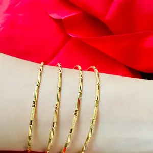 Gold plated chura/bala/bangles set of 4