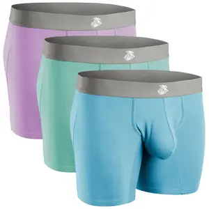 Modal 7in Boxer Briefs No Fly 3pk Soft Breathable