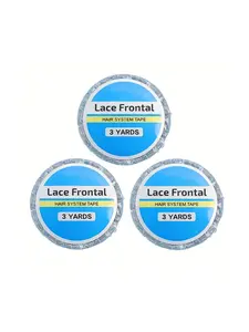 1/3/5 Pieces Rolls Hair Extension Tape Lace Front Wig Tape Waterproof Strong Adheive Duble Side Tapes Hairpiece Tapes for Wig Hair Extension Bule Hair Extensions Tape
