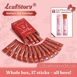 LeafStory Yerba + Apple Vinegar Reset Jelly（7 Sticks/17 Sticks) : Mixed Berry Flavor, Support Digestion, Gut Health, and Metabolism, Debloat, Natural Ingredients , Sugar-Free, Gluten-Free, Non-GMO, Gelatin-Free-S1