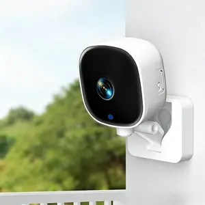 indoor camera，Window Camera, Home Monitoring Camera, 2.4GHz WiFi Smart Indoor Security Camera with Person/Motion Detection, 24/7 Recording, No-Drill Easy Mount for Glass, Auto IR Night Vision for Home/Window Security.