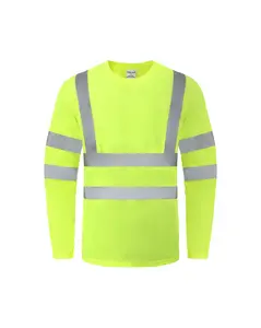 Ideal Club High Visibility ANSI/ISEA 107-2020, Type R, Class 3 Neon Long Sleeve Safety Shirt [R]