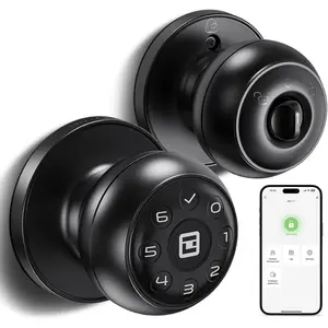 Door Knob with Keypad,  Door Knob with Lock, Door Locks for bedrooms, Biometric Keypad Door Knob with App Control, for Bedroom, , Hotel, Office