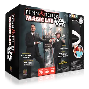 Penn & Teller's VR Magic Lab Experience - Magic Lab VR, Virtual Reality Headset, Smart Video Glasses, Digital Wearable, Wireless Magic Set
