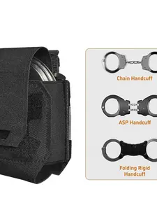 Handcuff Bag Fast Draw Tactical Attachment Bag, Training Tactical Vest Belt Military Molle Cuffs Bag, Tactical Accessories
