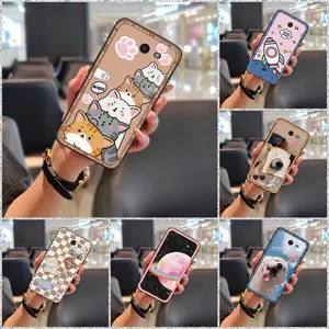 Fashion Design Phone Protector Phone Case For Samsung Galaxy J7 2017 US/J720 Protective Mobile Case Shockproof Cute Full wrap Durable Back Cover Graffiti Anti-dust Soft case TPU