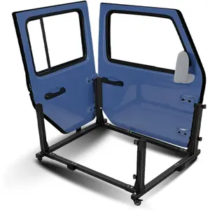 Movable Door Storage Hangers Rack Compatible with 1987-2024 Jeep Wrangler JK JKU JL JLU TJ YJ & Gladiator JT Car Door Bracket Holder Cart Accessories-TK