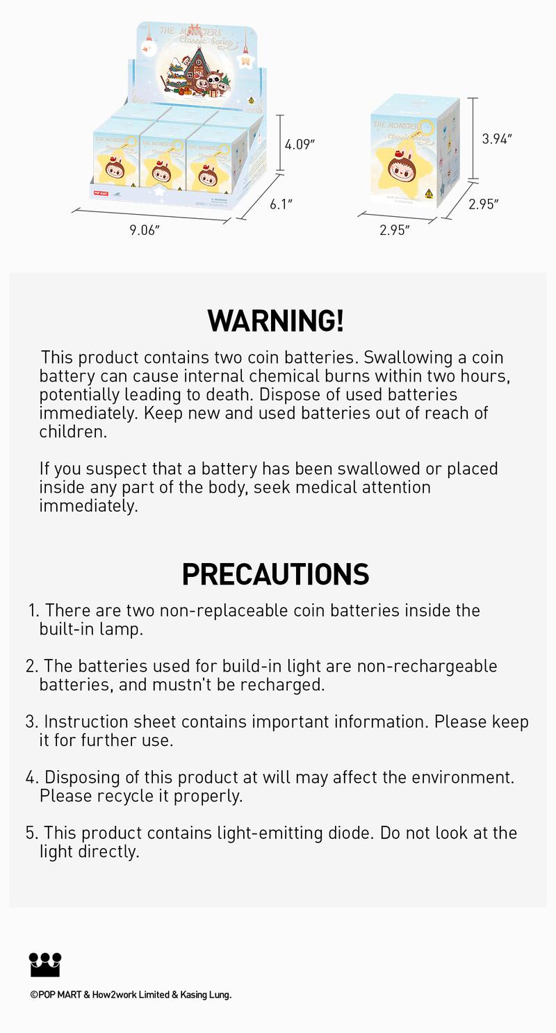 POP MART THE MONSTERS Classic Series-Sparkly Plush Pendant, Blind Box