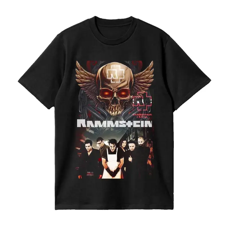 Rammstein Distressed Vintage Metal Band Style T-Shirt