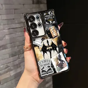 Dragon F-Fourth Wings Collage Design Phone Case Compatible with for samsung for galaxy S25 S24 S23 S22 S21 FE Ultra Plus 4G 5G Shockproof Transparent Soft Back Cover.