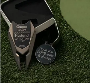 Golf Divot and Marker, Personalized Golf Gift, Laser Engraved Golf, Corporate Gifts, Groomsmen Gifts, Stocking Stuffers, Christmas Gift, Him
