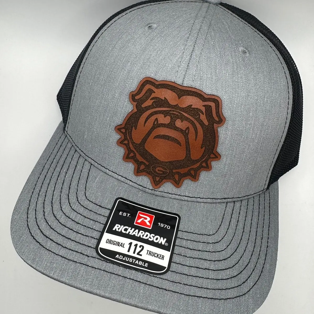 Grey black Richardson 112 combo GA Bulldog patch In Red Rock