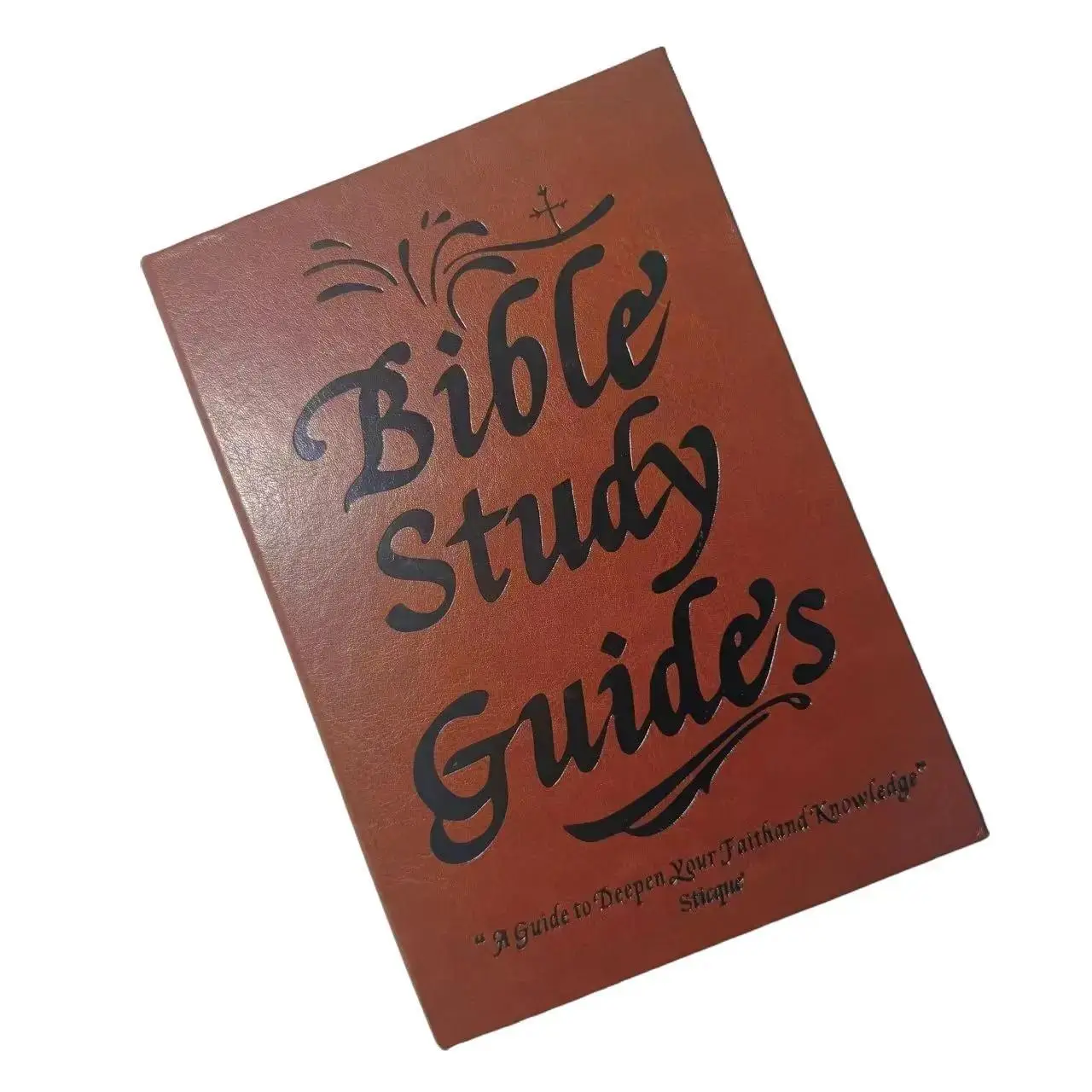 66-page Bible Study Guide, Daily Devotional Journal Strengthens Faith, Ideal for Personal Group Study and Prayer, Notebook,Christian Gift (A5, PU Leat