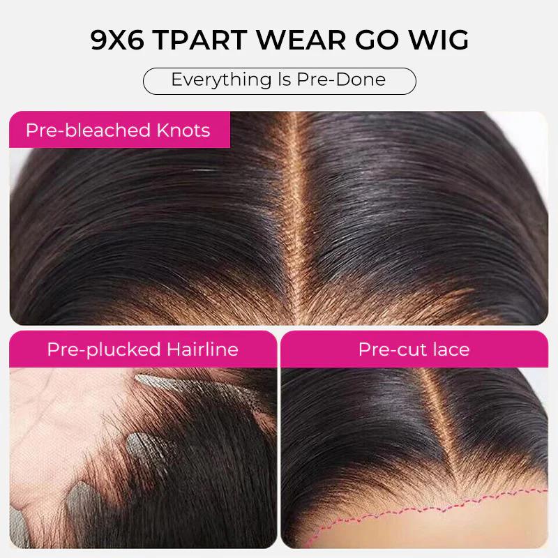 【New Arrival】ISEE HAIR Highlight Balayage Color Body Wave Wig 200% Density Middle Part Wear Go 9x6 T Part Lace Pre Plucked Human Hair Wigs With Smart Clips Outdoorfun #Category Spotlight