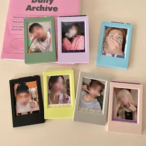 Mini 3 Inch Photo Frame Colorful Wallet Size For Polaroid 2x3 For Instax Mini 12/11/9/8/7+/EVO 3'' Film Tabletop Stand
