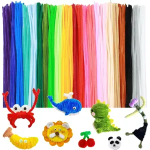 230PCS Upgraded 20 Colors Pipe Cleaners Craft Chenille Stems DIY Art Supplies Colorful Thick Fluffy Fuzzy Wire Sticks Bulk for Kids and Adults (20Colors)