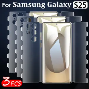 3PCS Butterfly Hydrogel Film For Samsung S25 Ultra S24 Plus Screen Protector For Samsung Galaxy S24 Ultra S25 Plus