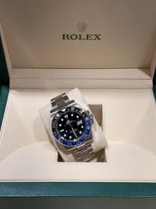 Rolex GMT Master II Black&Blue Bezel Batman Oyster Bracelet Stainless Steel Watch