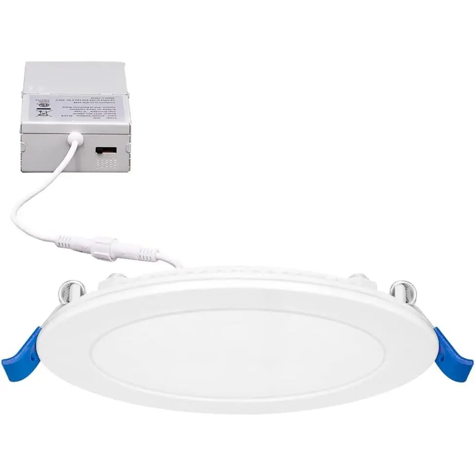 6" Ultra-Thin Recessed LED Downlight 1050 Lumens, 5 CCT