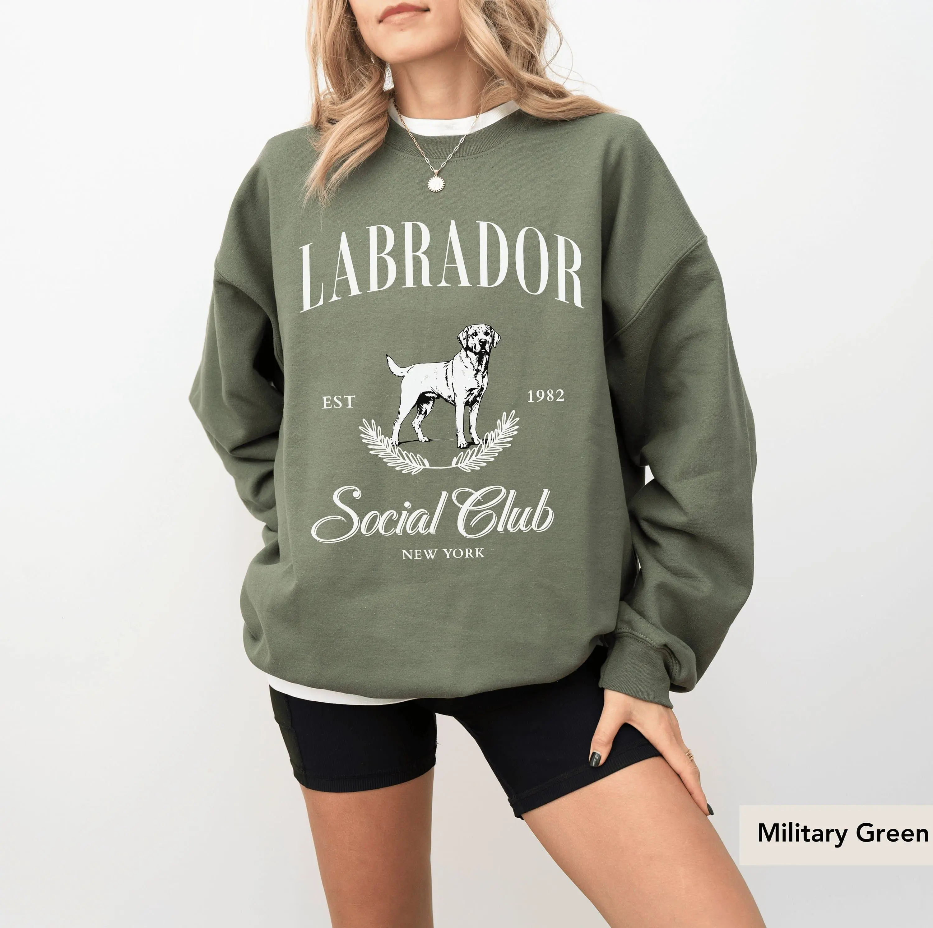 Personalized Labrador Retriever Social Club T-Shirt, Sweatshirt, Hoodie – Vintage Lab Sweater, Labrador Retriever, Labrador Retriever, Labrador mom