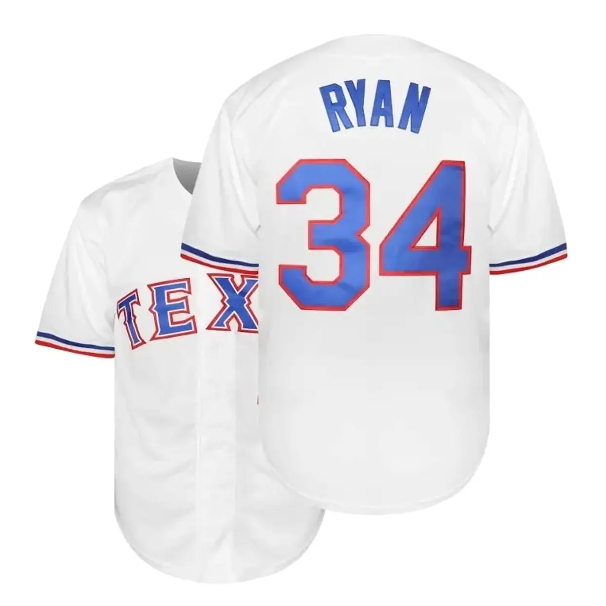Men's baseball jersey #34 #5 V-neck, breathable, elastic, suitable for baseball enthusiasts
