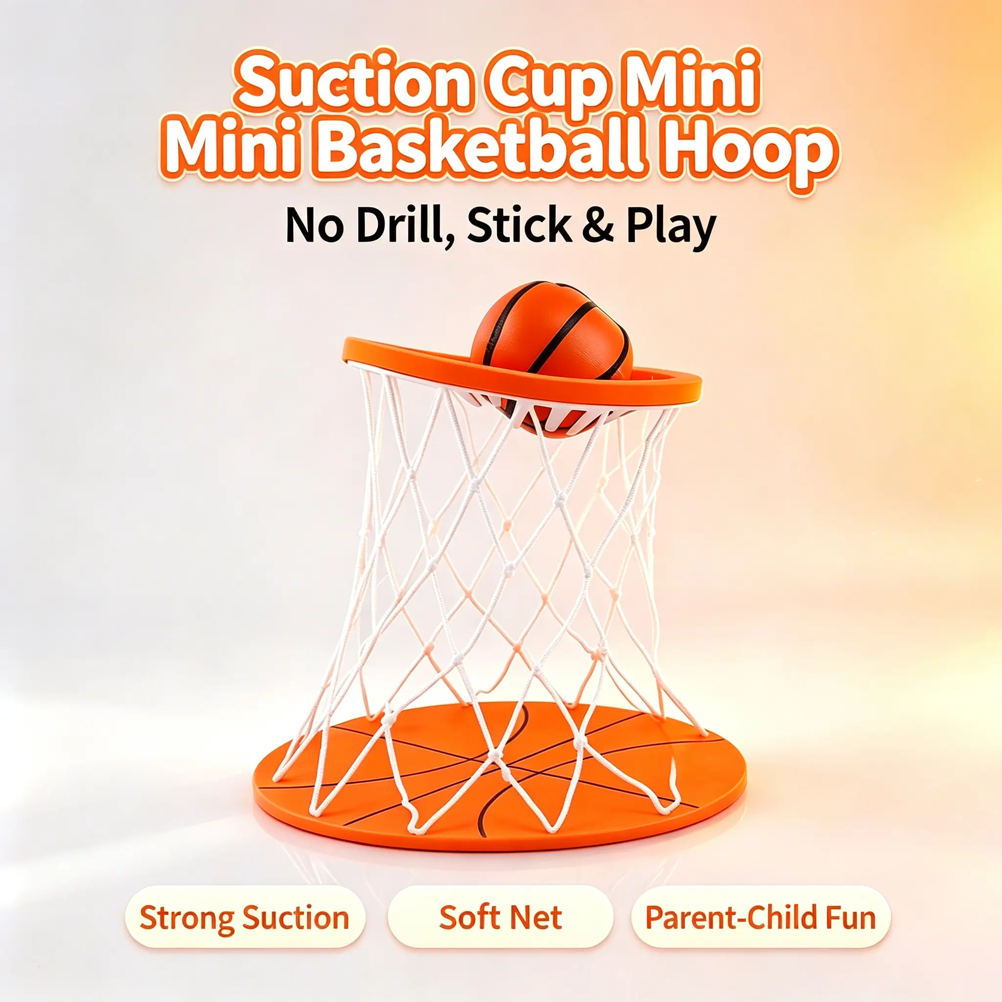 Suction Cup Mini Basketball Hoop