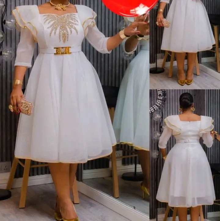 Modern Turkey Dress with Gold Sequins and Pleated Top for Formal Events  Long Sleeve Elegance Valentine's Womenswear - TikTok Shop