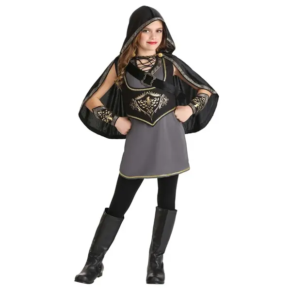 Girl's Hooded Huntress Costume