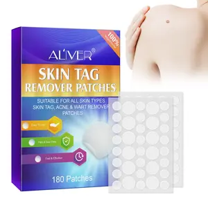 Aliver Wart Remover Patches, 1 Box/180 Patches, Multiple Sizes, Easy to Use, Improves Acne Scars, Suitable for All Skin Types