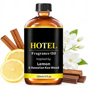 W Hotel Diffuser Oil Inspired by Lemon & Hawaiian Koa Wood Fragrance Oil - 120 ml 4 fl oz -Aromatherapy Essential Oil for Diffusers Pleasant Fragrant