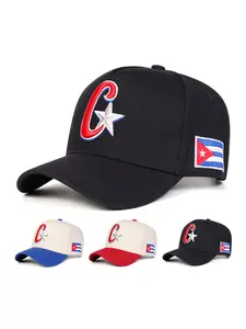 Unisex C Star Five-Sided Baseball Hat, Adjustable Sun Protection Casual Hat for Spring & Fall, Outdoor Travel Beach Vacation, Baseball Cap Adjustable