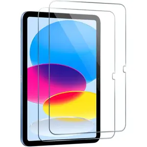 Screen Protector for iPad A16 2025 11th/10th 2022 Generation (11-inch/10.9) 9H Tempered Glass [ ID &  Pencil Compatible] HD Clear Case Friendly[2 Pack]