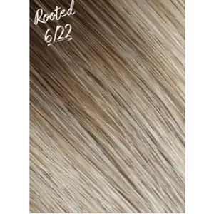 Professional K Tips Flat Tip Keratin Bond Fusion Hair Extensions  Rooted 6/22