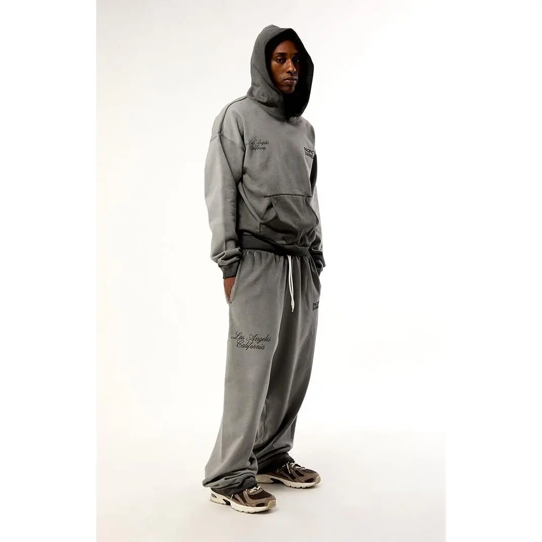 Pacsun Men's Charcoal Terrain Wide Leg Sweatpants