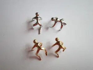 4Pcs/Lot Golden Silver mix Plated Hair dread dreadlock bead adjustable clip cuff