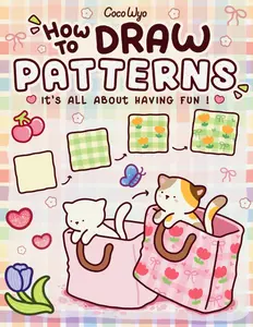 How to Draw Patterns – Easy Step-by-Step Drawing Book for Beginners | Mindful Art Activity for Adults & Kids | Best Creative Gift Relaxing Manga coloring book Comicbook