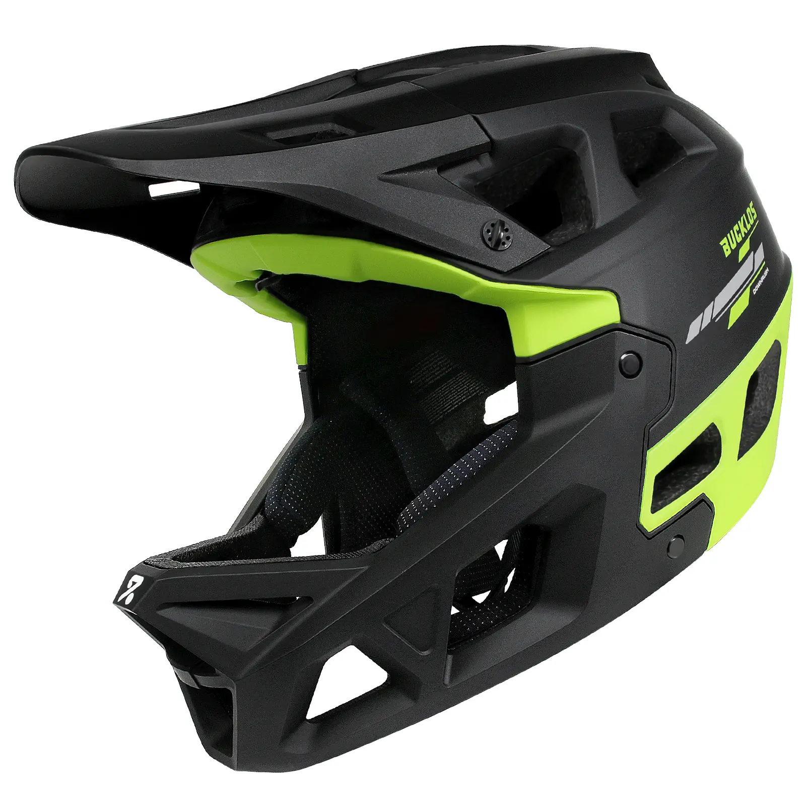 BUCKLOS Full Face MTB Helmet for Adults, ASTM F1952 Downhill Certified Mountain Bike Helmet, CPSC/CE Safety Standard, Lightweight BMX Racing Helmet with Removable Visor