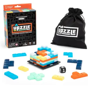 Upzzle - 2 Player Strategy Board Games for Adults and Family, 3D Stacking Puzzle Game for Kids 8-12, Brain Teaser, Critical Thinking Puzzles