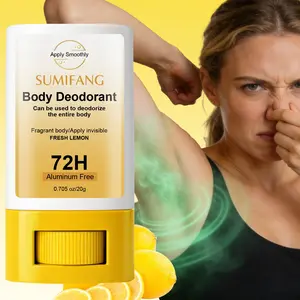 Lemon Scented Body Deodorant Balm, Underarm Product, Natural Deodorant, Aluminum-Free Formula, Smooth Application, No Residue, Fresh Feel, Invisible and Non-Greasy