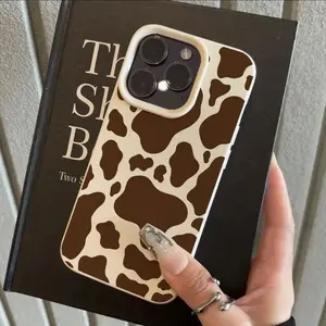 Cow Pattern Phone Case for iPhone Series, Creative Protective Design, UV Printed, Fashionable Protection, Perfect Birthday Gift, Cover