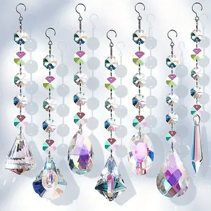 Love Theme Glass Prism Suncatcher | Rainbow Maker Crystal Ball Hanging Ornaments for Sunroom Garden Window | No Electricity Needed Natural Light Refractor | Eco-Friendly Accent for Adult Outdoor & Home Garden Decoration Styling | US DIY Decor Essential