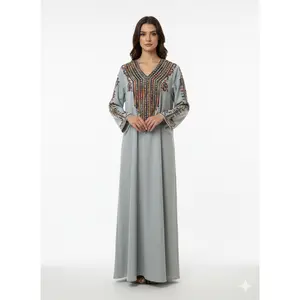 Casual Embroidered Light Green Dress