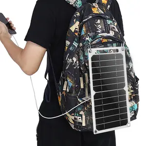 Solar Power Charging Panels | 12.5 in x 6.3 in | Portable | Backpack-Size