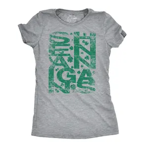 Womens Shenanigans Clover Funny Irish Saint Patricks Day Shamrock Pattys T Shirt Funny Womens T Shirts Cute Vintage Fashion Casual Ladies T-Shirt Gift Saint Patrick's Day Tops for Women Funny Vintage Top Light Grey