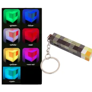 Halloween Seven colors Torch Key Chain ,Seven colors USB Pluggable Night Lamp  Key Chain,Halloween gift,Student backpack pendants, Collectables Gaming Gifts