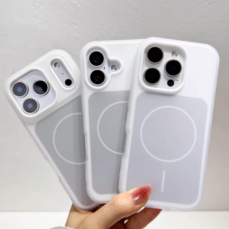 MagSafe-Compatible Slim Liquid Silicone Smartphone Case for iPhone 17/16/15/14/13/12/11 Pro Max, 3.0mm Thick Shockproof Drop Protection Soft Gel Cover, Wireless MagSafe Charge Support, Handheld Devices Accessory, Casing
