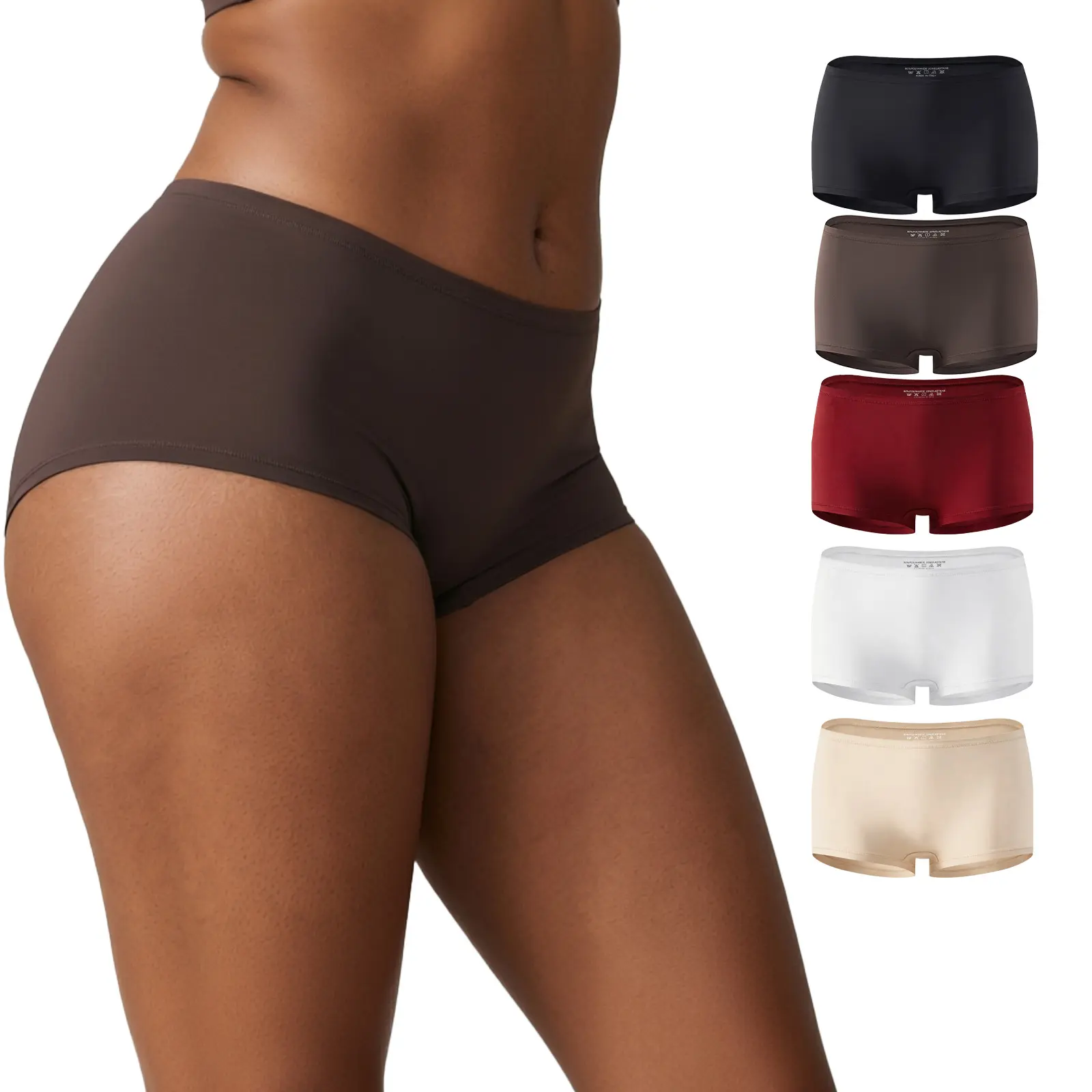 VRCOMFY 5 Pack Women’s Full Coverage Cotton Underwear, Soft Breathable Panties, Comfortable Everyday Wear