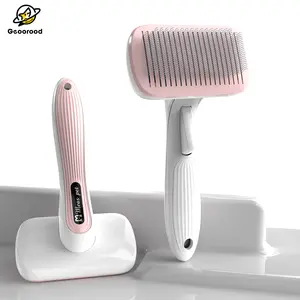 Pet cleaning and grooming tools, stainless steel massage brush, hair removal brush, universal for dogs and cats, suitable for large and small dogs, suitable for long hair and short hair, dog hair brush.